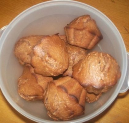 Muffins chocolat pralinoise noir et noix de coco