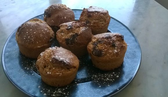 Muffins á la Noix de coco avec pépites de chocolat