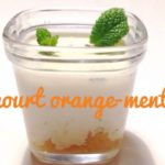 Yaourt orange-menthe
