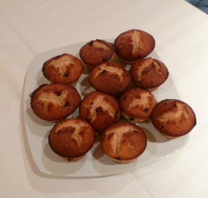 Muffins au Monbazillac et pépites de chocolat