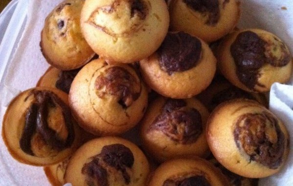 Muffins marbrés Coco/Nutella