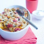 Crumble pamplemousse framboise