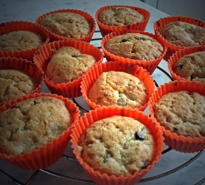 Muffins banane-chocolat-pralin