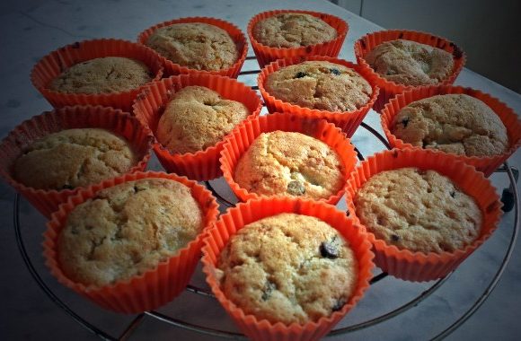 Muffins banane-chocolat-pralin
