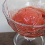 Sorbet fraise & rhubarbe