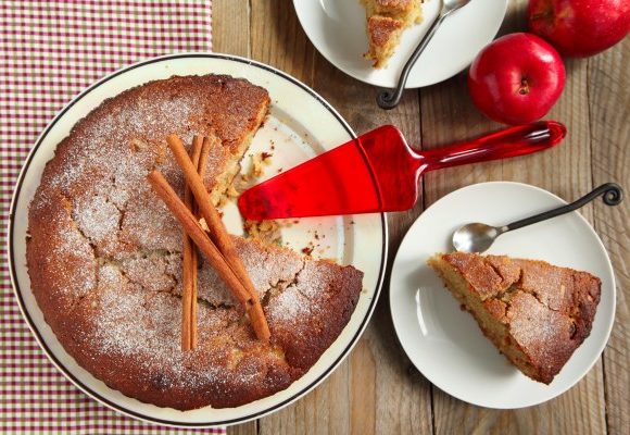 Gâteau sans oeufs aux pommes