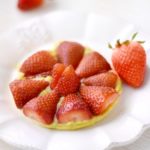 Tartelette aux fraises et rhubarb’curd