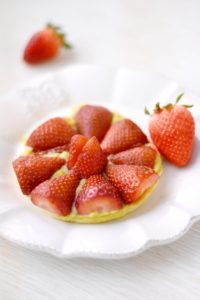 Tartelette aux fraises et rhubarb'curd