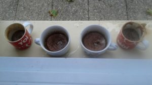 Mug cakes chocolat au lait