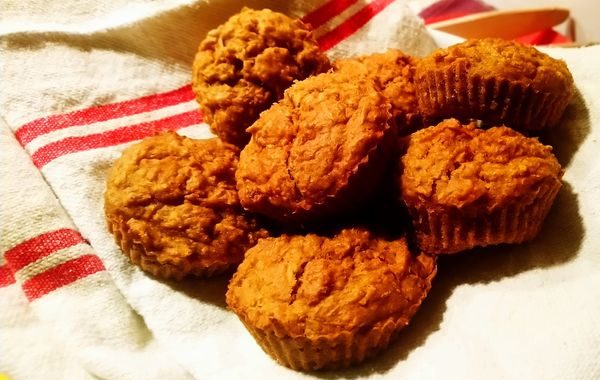 Muffins aux carottes et aux raisins (sans oeufs)