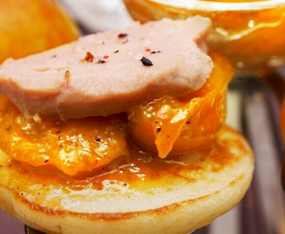 Bouchées de foie gras et Mirabelles de Lorraine aux 4 épices