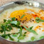 Egg casserole with peas
