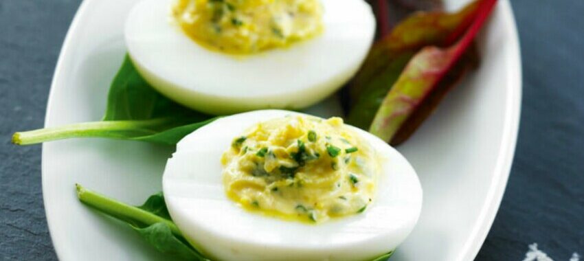 Diet deviled eggs
