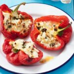 Peppers stuffed with sheep’s cheese