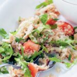 Crab salad with quinoa