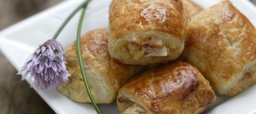 Tuna and cheese puff pastry
