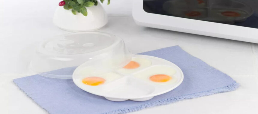 Fried egg in the microwave