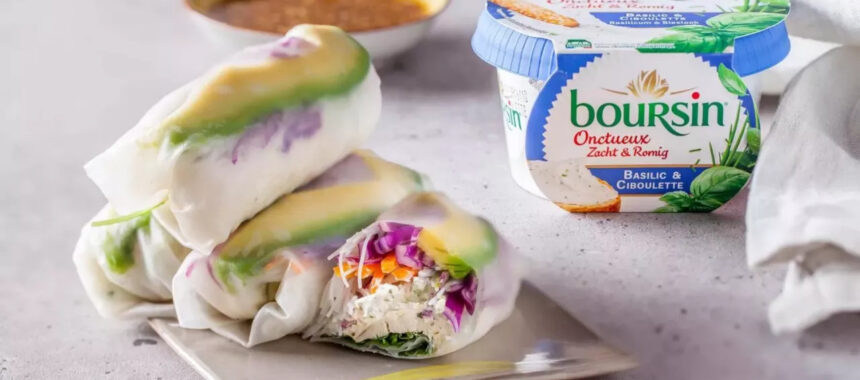 Spring rolls with Boursin® Creamy Basil & Chives, chicken and avocado