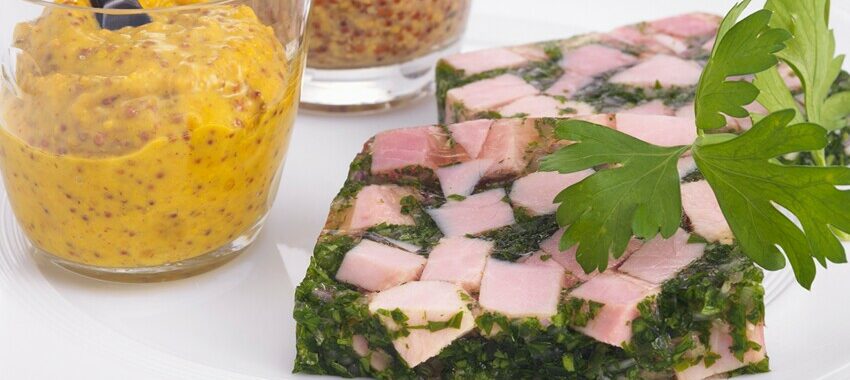 Parsley ham in jelly