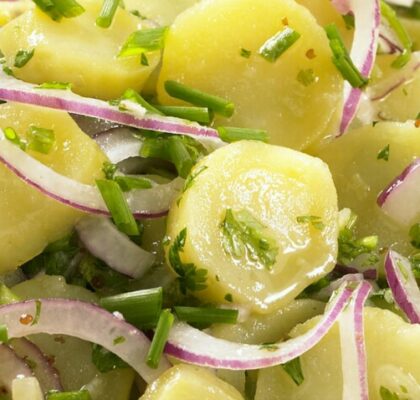 Salade de pommes de terre diététique