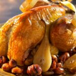 Caponnée guinea fowl and its sour fruits from Amandine Chaignot