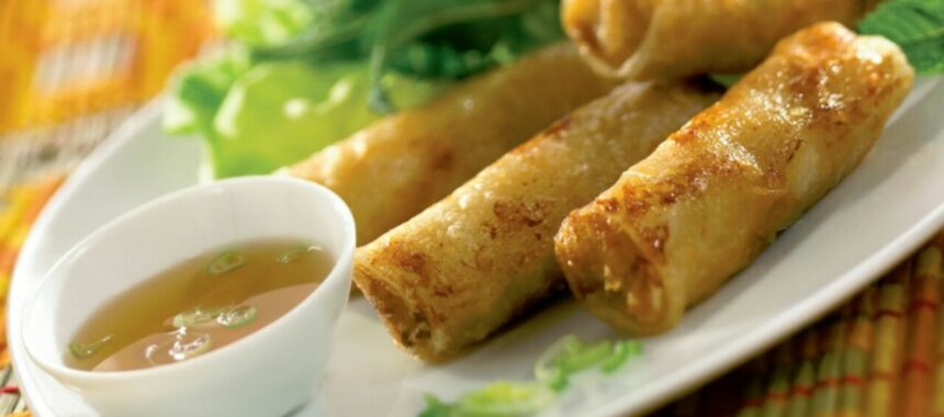 Spring rolls with crab