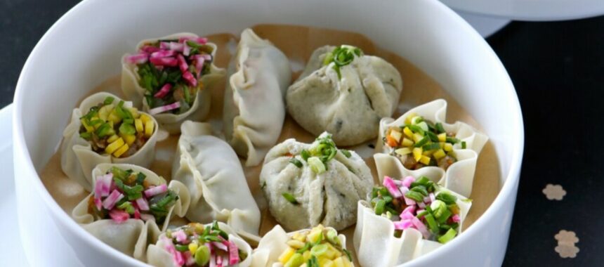 Chinese-style steamed dumplings