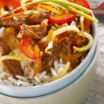 Stir-fried beef with soy