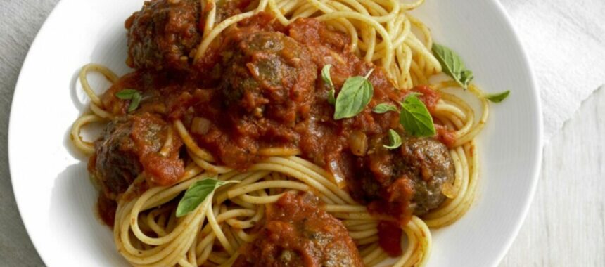 Meatballs on Spaghetti
