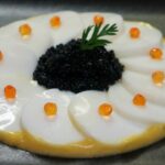 Carpaccio d’œuf au caviar de hareng
