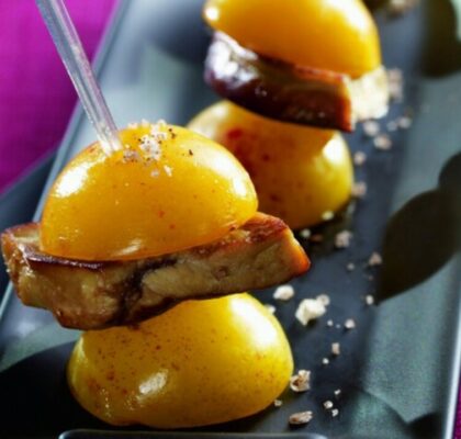 Mirabelles de Lorraine farcies au foie gras
