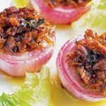 Onions with duck confit