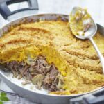 Parmentier of duck, mushrooms and sweet potatoes
