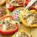 Peppers with mozzarella