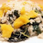 Squash and kale risotto