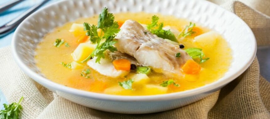 Fish soup without salt