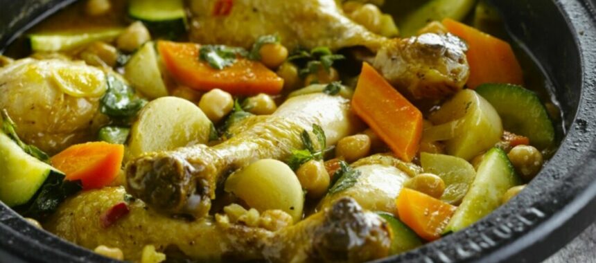 Easy chicken tagine with vegetables