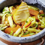 Pot of Fall Vegetables with Pear