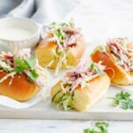 17-minute duck sliders with apple and fennel salad