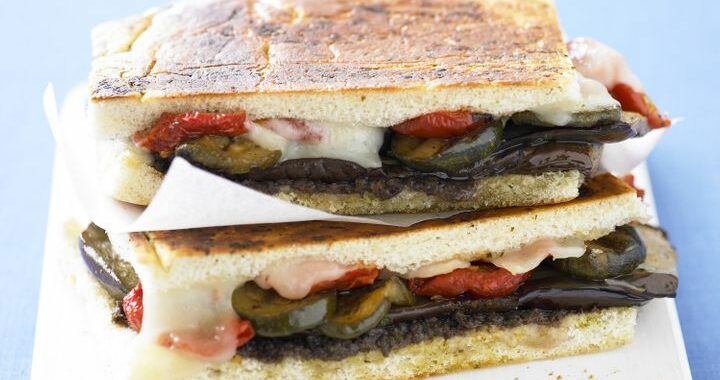 Focaccia with grilled vegetables