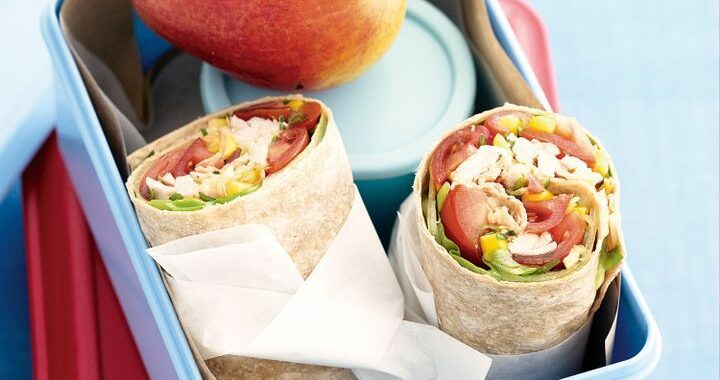 Chicken and corn wraps