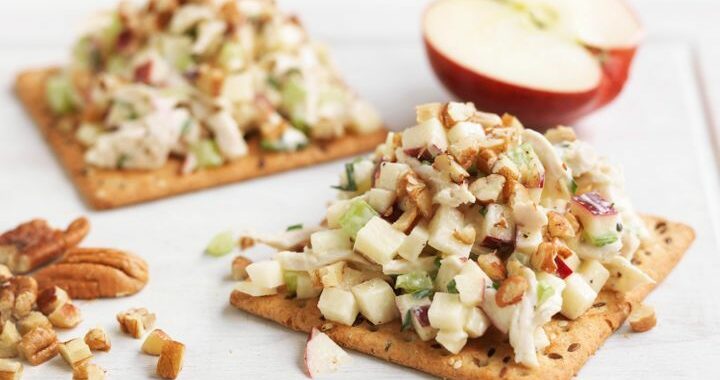 Chicken, apple, celery and pecan nuts