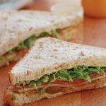 Sole, cheese and chutney sandwiches