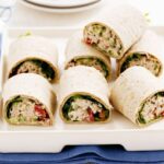 Mini tuna and salad wraps