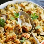Crozet gratin with herb and Beaufort sausage