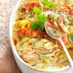 Provençal gratin with goat cheese