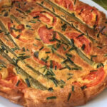 Galette without asparagus, tomatoes, mushrooms