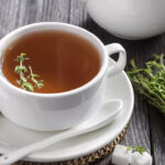 Draining herbal tea