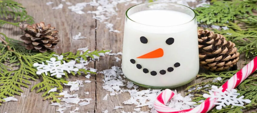 Snowman Christmas Vanilla Milk