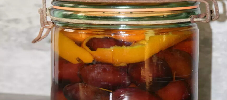 Caramel Plums with Eau-de-Vie